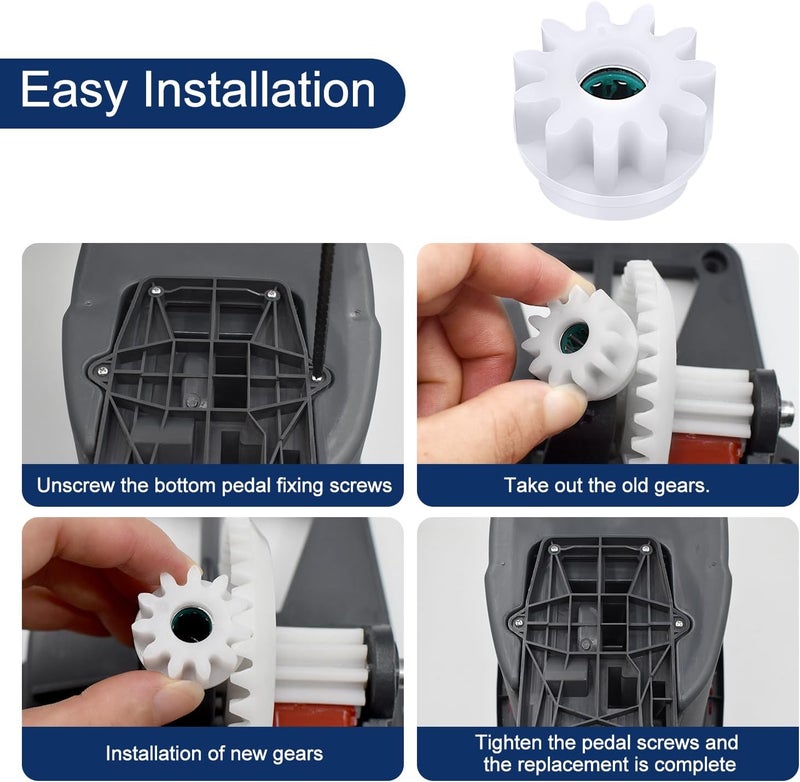 GFRED 2 Pcs Easy Mop Pedal Broom Spin Mop Replacement One Way Clutch Bearing Bucket Gear Sprockets Repair Compatiable with Oceda Vilida and Market 90% Spin Mop System (2 Pcs Bearing Bucket Gears) - Image 5
